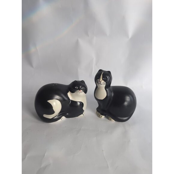 Sakura Other - Cat Salt and Pepper Shakers by Sakura Black and White Warren Kimble